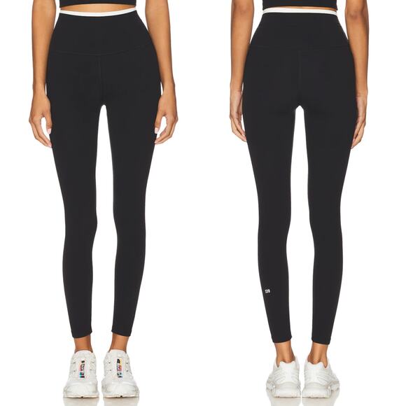 SPLITS 59 Dual High Waist Airweight 7/8 Leggings Black White Size XS - Picture 1 of 7